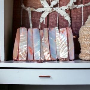 Vintage dyed shell bracelet